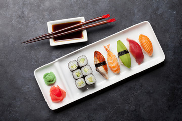 Japanese sushi set
