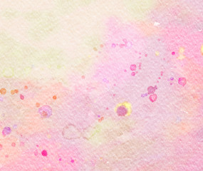 Abstract watercolor background. Water paint on paper. Acrylic wet effect.