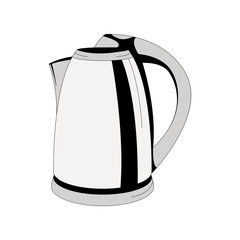 electric kettle, vector illustration,flat style