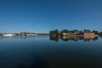 Old fortress island in Vaxholm and Sockholm archipelago