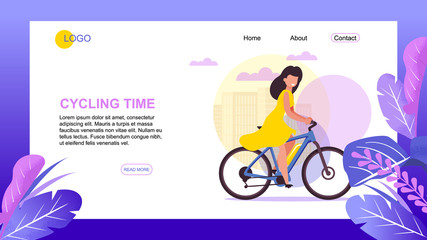 Outdoor Activities and Cycling Time Landing Page
