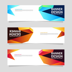 Vector background design with color gradient. abstract banner design template