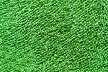 green wool background. Texture