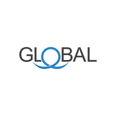 text global loop logo vector