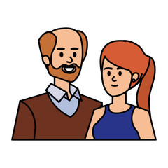 adults parents couple avatars characters