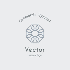 Vector Asian Linear Geometric Symbol