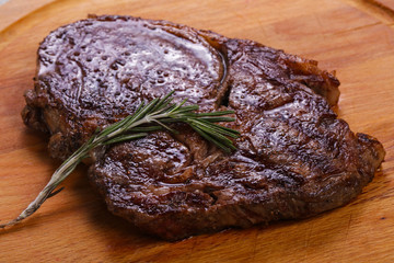 Ribeye steak with rosemary