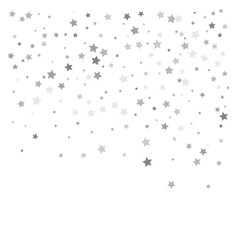 Random falling silver stars