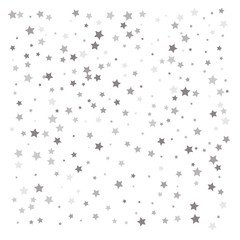 Random falling silver stars