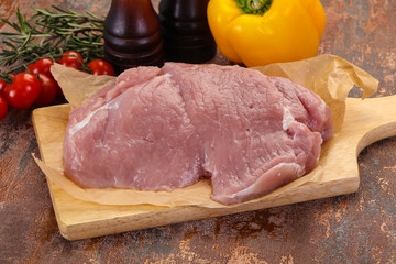 Raw pork meat