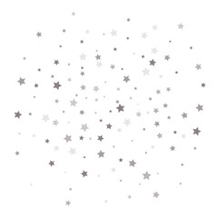Random falling silver stars