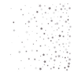 Random falling silver stars