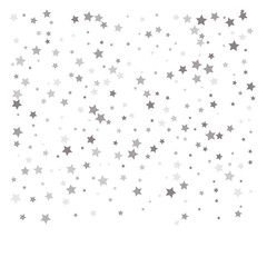 Random falling silver stars