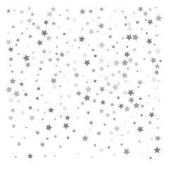 Obraz premium Random falling silver stars