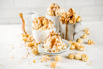 Caramel pop corn ice cream