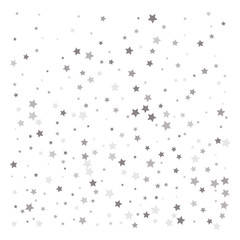 Random falling silver stars