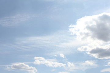 Blue sky with clouds