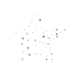 Random falling silver stars