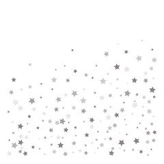 Random falling silver stars