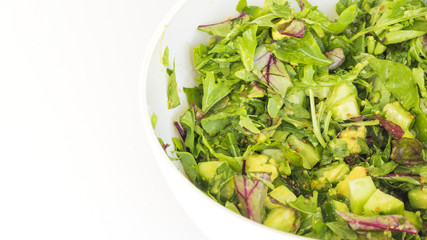 Delicious and healthy lettuce salad