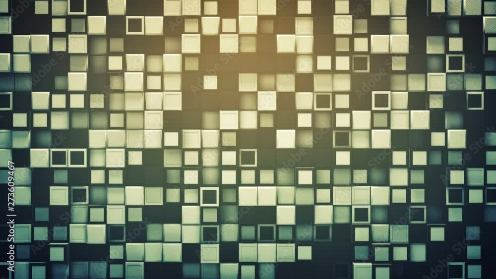 Poster tile of boxes. abstract geometric background. 3d render seamless loop animation 4k uhd 3840x2160