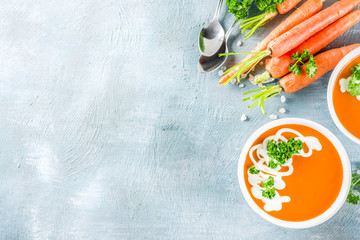 Spring carrot soup