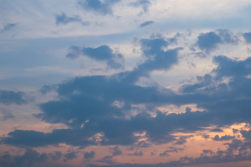 Naklejka na ściany i meble sky and cloud at the sunset time