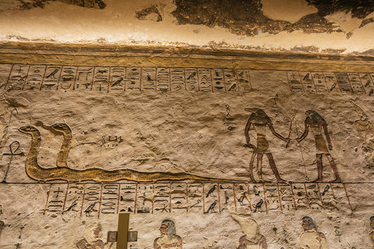 Apophis, Horus and Sobek in the tomb of Ramesses III