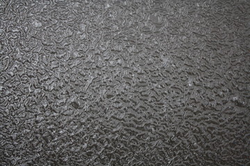 The rough surface of the glass