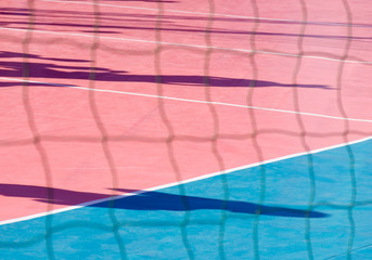 Obraz premium shadows on sport's court