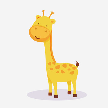 Concept of a giraffe animal cartoon.