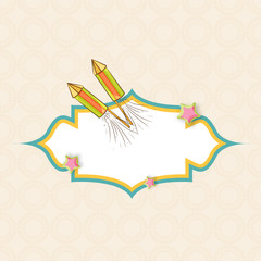 Obraz premium Deepawali celebration with frame.