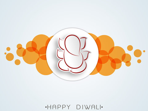 Happy Diwali celebration with Lord Ganesha.