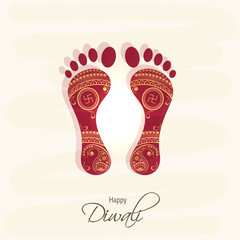 Diwali celebration with goddess laxmi wishes.