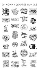 Mommy quote lettering vector