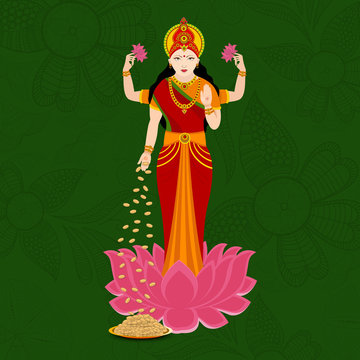 Deepawali celebration with Goddess Laxmi blessing.
