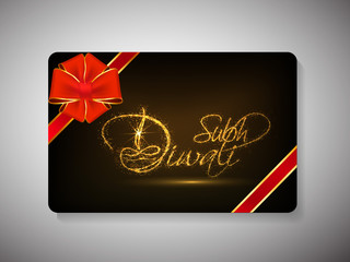 Concept of Diwali gift card.