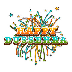 Happy Dussehra Concept.