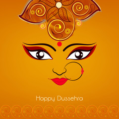 Happy Dussehra Concept.
