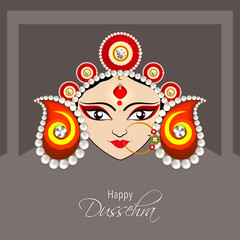 Happy Dussehra Concept.
