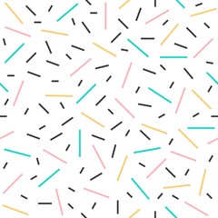 Memphis seamless pattern with Geometric element background