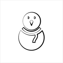 Snowman Icon, Snow Man Icon