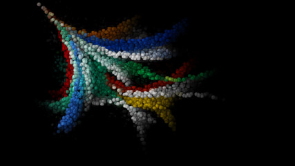 Abstract on a black background