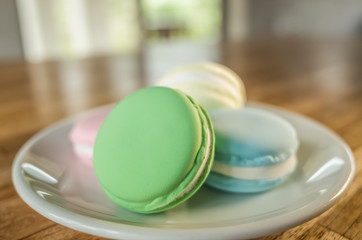 macarons on the table
