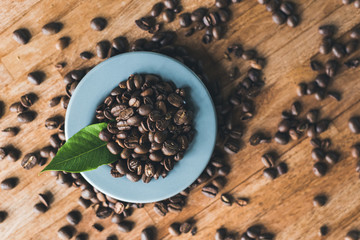 coffee beans with nobody