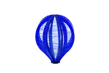 3D Printed Balloon Shaped Object Isolated On White Background
