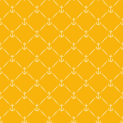Naklejka premium Seamless pattern with anchors, wallpaper texture, vector image