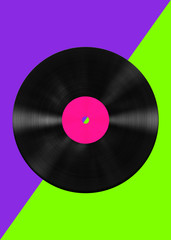 Vinyl record poster