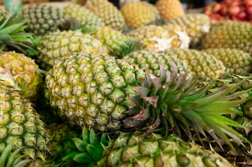 group of pineapple fruit