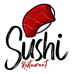 Cute and funny logo for high class sushi restaurant